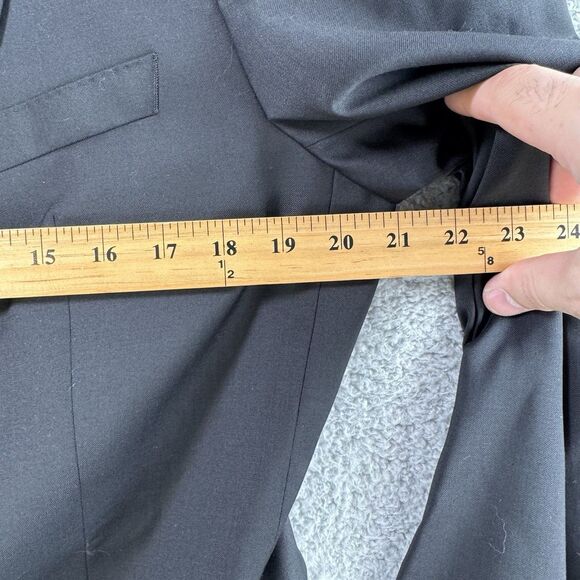 Hugo Boss Blazer Mens 40L Johnstons Lenon Black Wool Two Button NWT - Picture 4 of 12